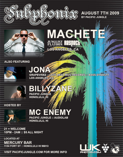 Subphonix August 2009 Flyer Back
