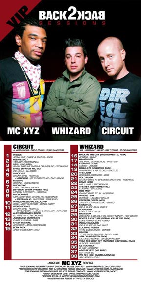 MC XYZ's B2B Sessions Circuit & Whizard VIP Album Cover